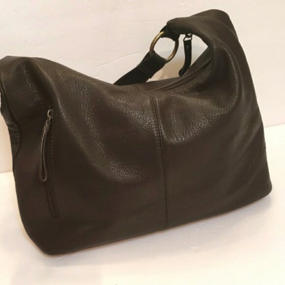 Hobo International Brown Leather Shoulder Hobo Bag - Picture 8 of 16